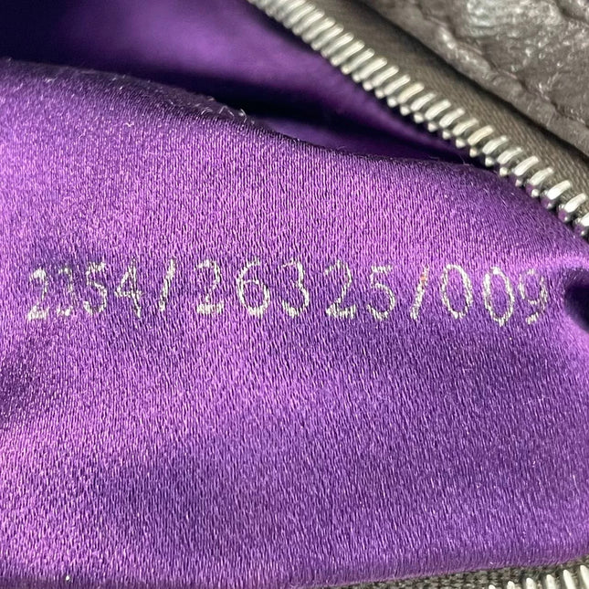 Fendi Mamma Baguette Chocolate Brown Lambskin Leather Silver Hardware