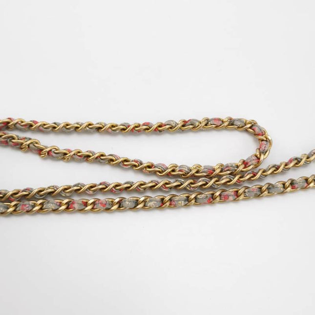 Chanel Wallet on Chain Khaki Quilted Canvas Coco Cuba Charms 2017