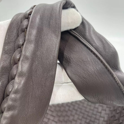Bottega Veneta Veneta Hobo Maxi Dark Brown Lambskin Leather 52cm