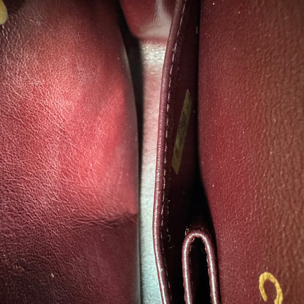 Chanel Classic Flap Small Dark Chocolate Brown Lambskin Leather with 24k Gold Hardware, 1994-1996