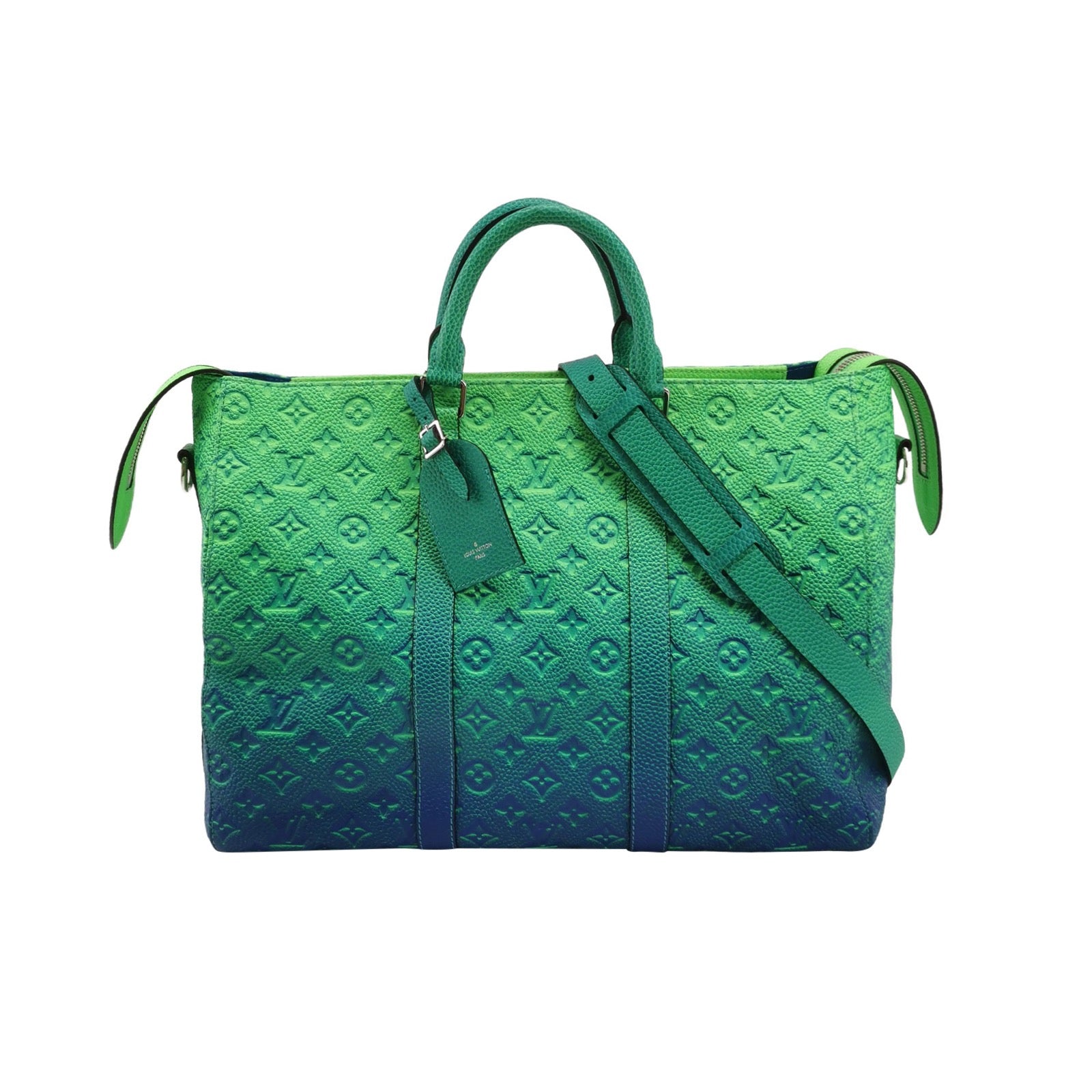 Louis Vuitton Virgil Abloh Green and Blue Monogram Illusion