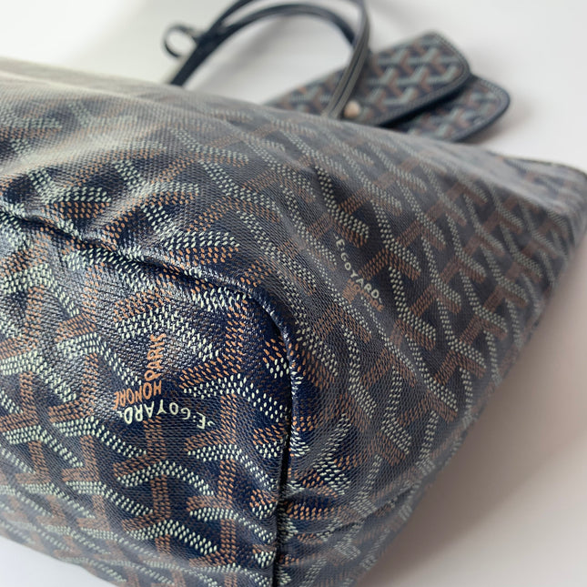 Sold Goyard Saint Louis Tote PM Medium Navy