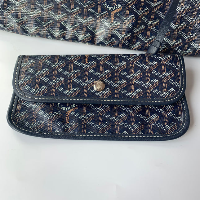 Sold Goyard Saint Louis Tote PM Medium Navy