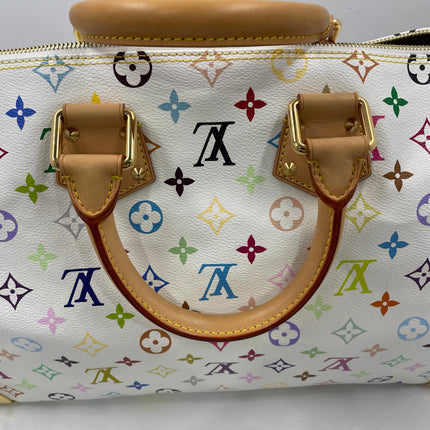 Louis Vuitton x Takashi Murakami Speedy 40 White Multicolor