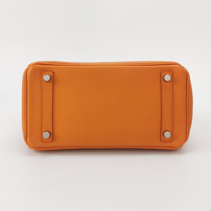 Hermes Birkin 25 Orange H 93 Epsom Leather Palladium Hardware