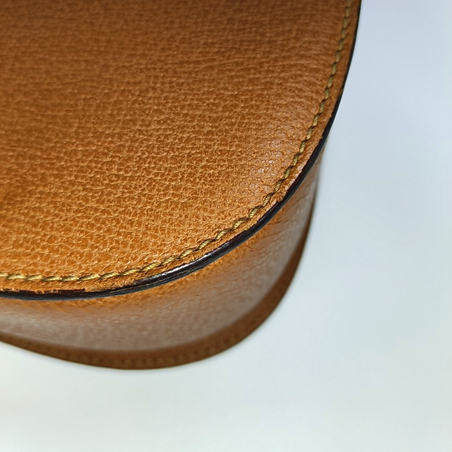 Sold Gucci Bamboo 1947 Top Handle Bag Leather Medium Tan Brown