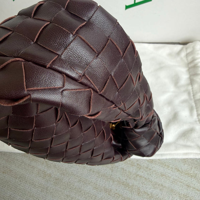 Bottega Veneta Jodie Mini Dark Burgundy Wine Leather