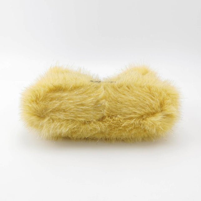 Sold Fendi Baguette Yellow Furry Shoulder Bag