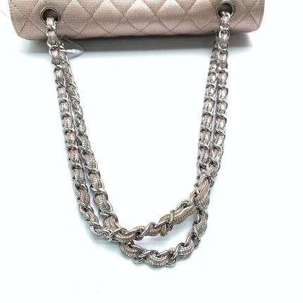 Chanel Classic Flap Medium 2016 Pink Metallic Pixel Effect Calfskin Leather
