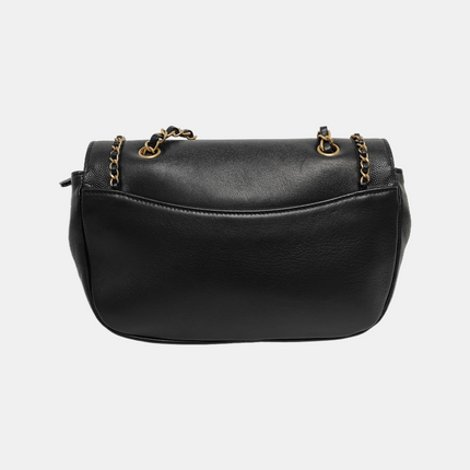 Chanel Lovely Chains Flap Bag Black Calfskin Leather Gold Hardware 2018-19