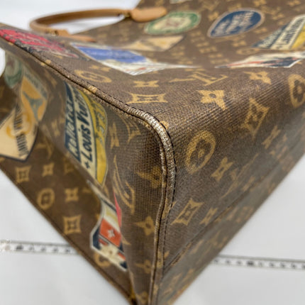 Louis Vuitton Voyage OnTheGo Large Brown Monogram Crossbody Tote Flight Mode