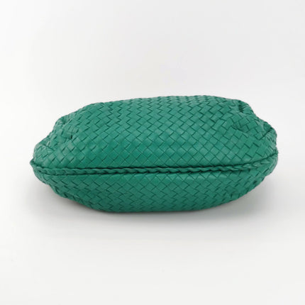 Sold Bottega Veneta Belly Hobo Intrecciato Green Nappa Leather Small