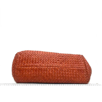Bottega Veneta Cabat Tote Burnt Metallic Orange Intrecciato Leather 40cm