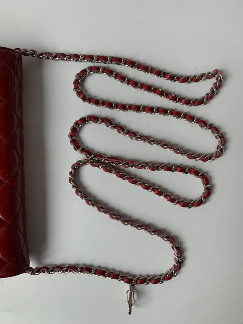 Sold Chanel Wallet On Chains WOC Timeless/ Classic Red Patent Leather