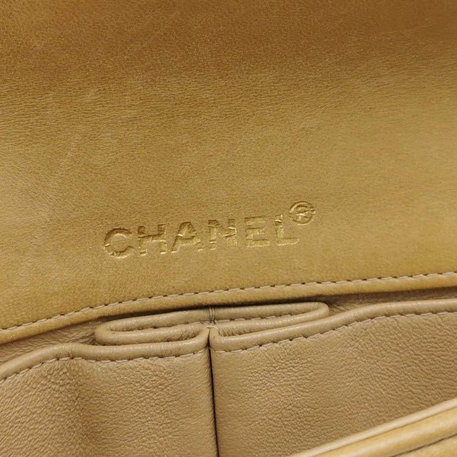 Sold Chanel East West Chocolate Bar Beige Leather