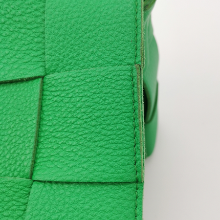 Sold Bottega Veneta Cassette Parakeet Green Leather Crossbody Bag