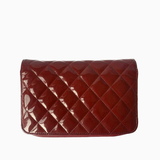 Sold Chanel Wallet On Chains WOC Timeless/ Classic Red Patent Leather