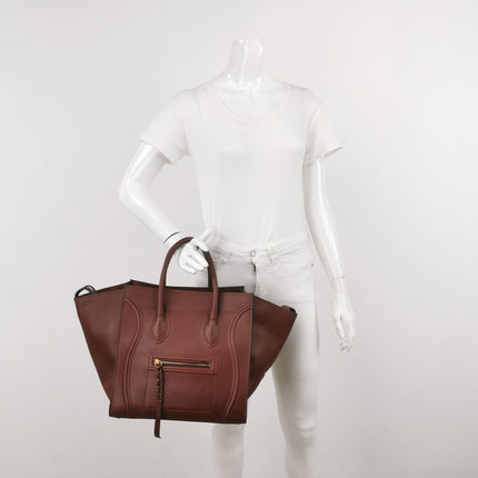 Celine Phantom Mini Burgundy Leather 30cm