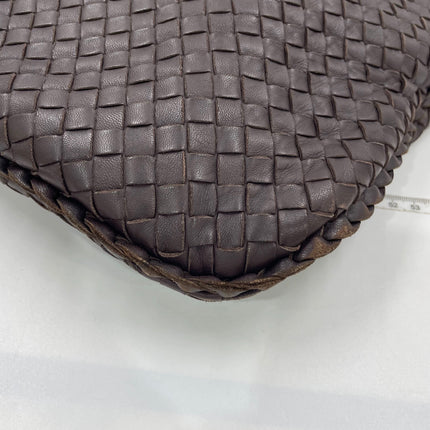 Bottega Veneta Veneta Hobo Maxi Dark Brown Lambskin Leather 52cm