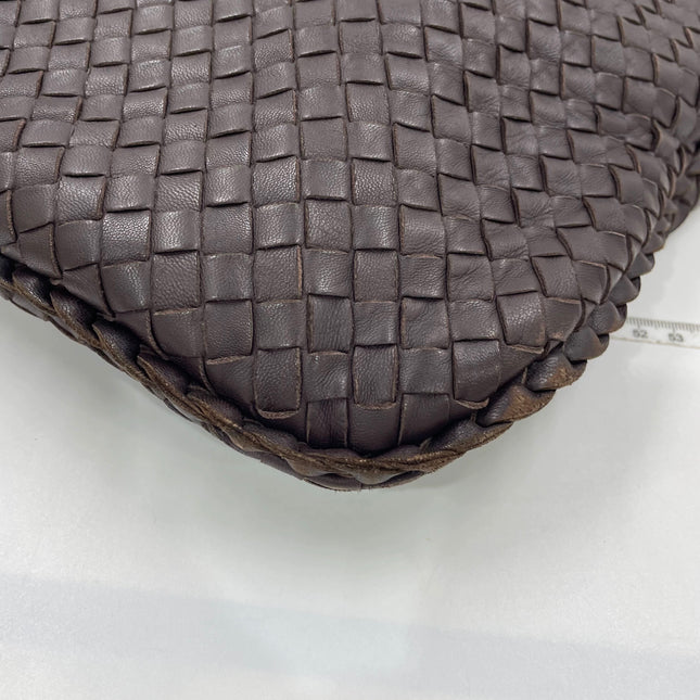 Bottega Veneta Veneta Hobo Maxi Dark Brown Lambskin Leather 52cm
