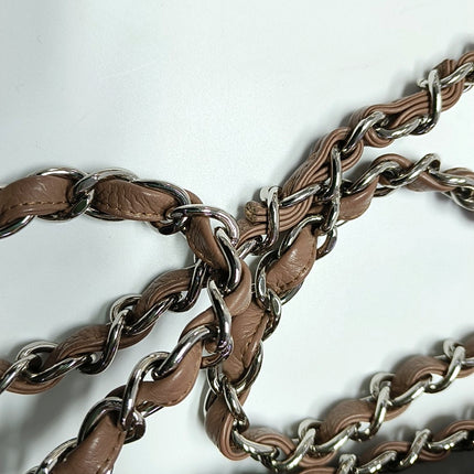 Chanel Classic Flap Jumbo 2009 Coffee Brown Caviar Leather Single Flap Silver Hardware