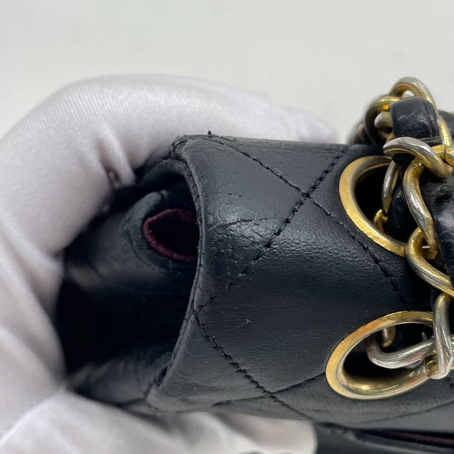 Chanel Classic Flap Vintage Black Lambskin Leather with 24k Gold Hardware, 1989-1991