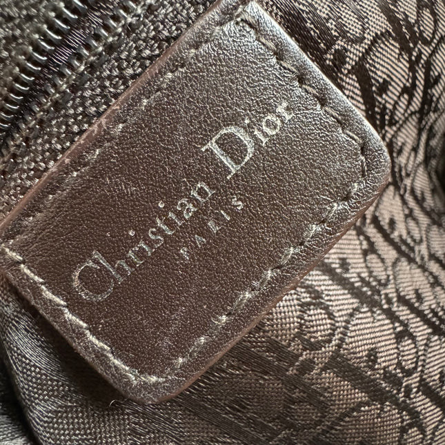 Dior Flight Medium Shoulder Bag Tan Brown Shearling