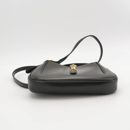 Gucci Jackie 1961 Mini Black Leather Bag with Adjustable Strap