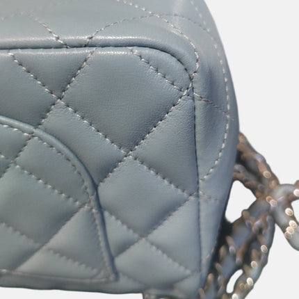 Sold Chanel Classic Flap Rectangular Mini Misty Blue Lambskin, 2011-2012