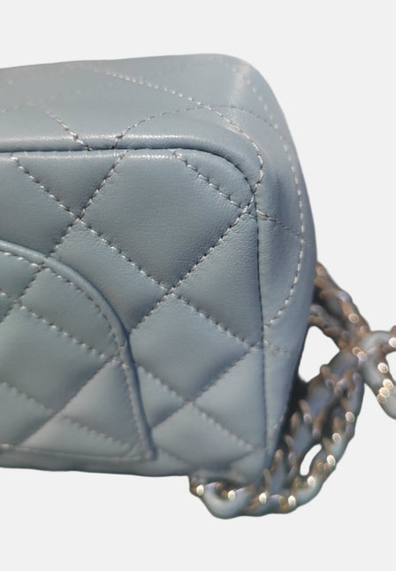 Sold Chanel Classic Flap Rectangular Mini Misty Blue Lambskin, 2011-2012