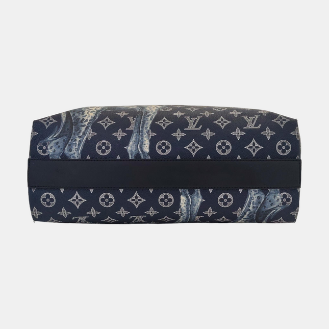 Louis Vuitton x Chapman Brothers Giraffe Tote Navy Monogram Canvas with Strap