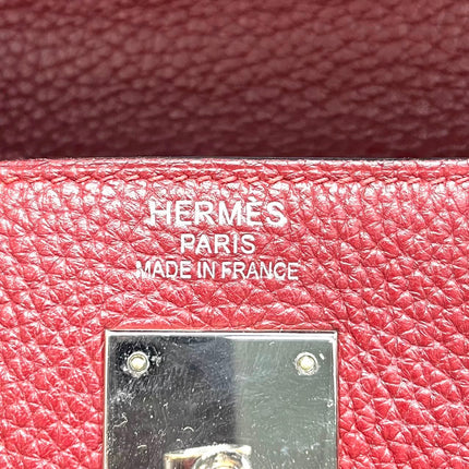 Hermès Kelly 40 Rose Jaipur Clemence Retourné Accastillage Argent 2010