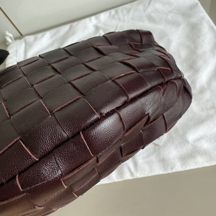 Bottega Veneta Jodie Mini Dark Burgundy Wine Leather
