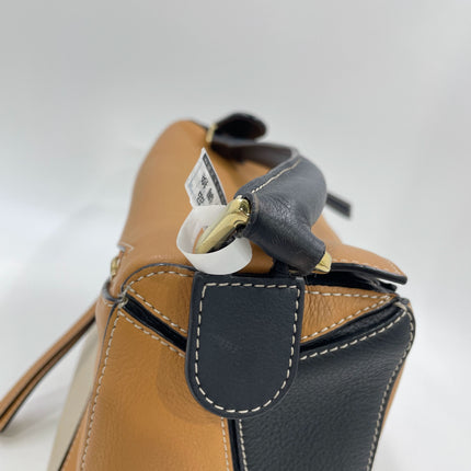 Loewe Puzzle Medium Tricolor Black Yellow Calfskin leather bag