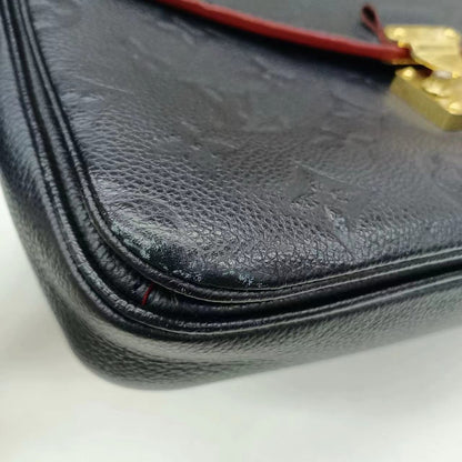 Louis Vuitton Pochette Métis Monogram Empreinte Leather Navy