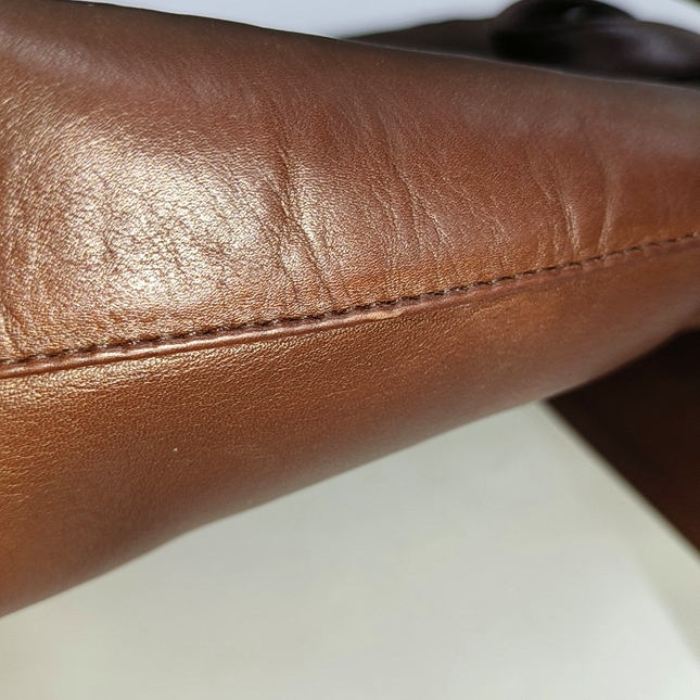 Chanel Vintage Backpack Tan Brown Calfskin Leather