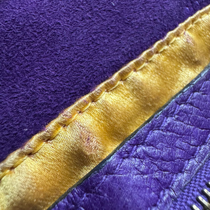 Fendi Mamma Baguette Purple Suede Leather