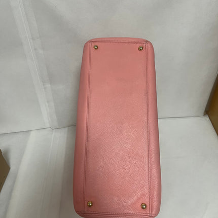 Chanel Cerf Executive Medium Pink Leather Handbag 35cm