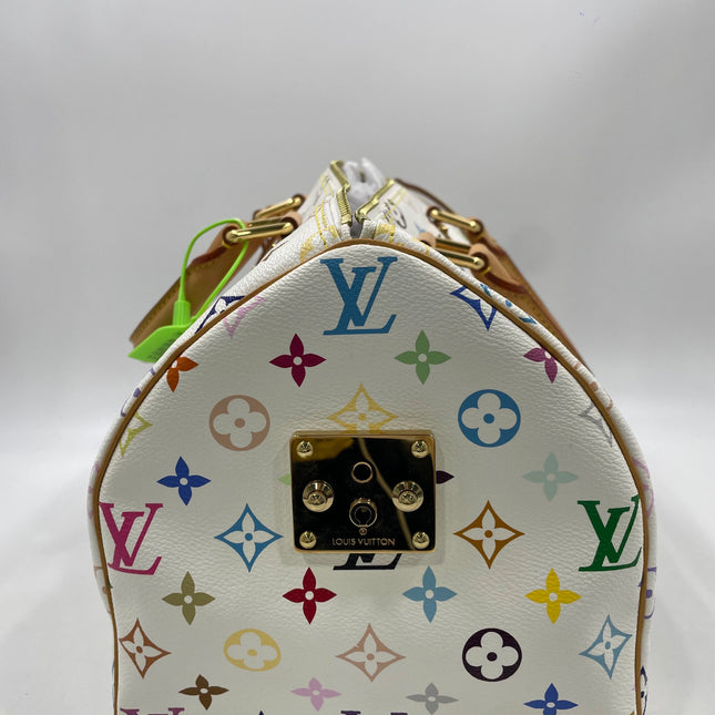 Louis Vuitton x Takashi Murakami Speedy 40 White Multicolor