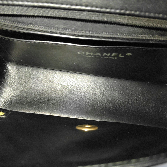 Chanel Classic Flap Rectangular Mini Black Lambskin Leather Gold Hardware, 2014-15
