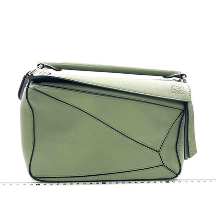 Loewe Puzzle Small Green Calfskin leather Crossbody bag-Luxbags