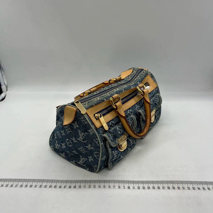 Sold LV Louis Vuitton Denim Neo Speedy Boston Bag