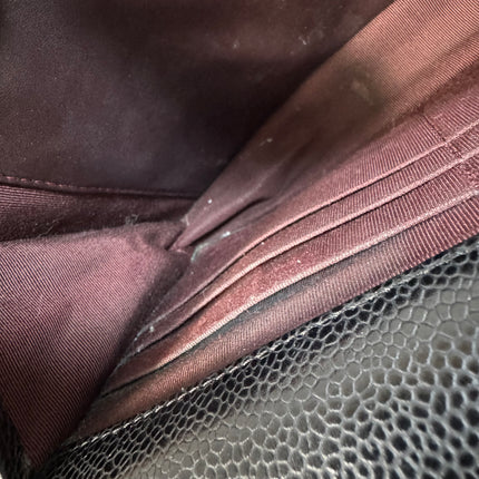 Chanel Wallet on Chain Classic Flap 2014 Black Caviar Leather Gold Hardware