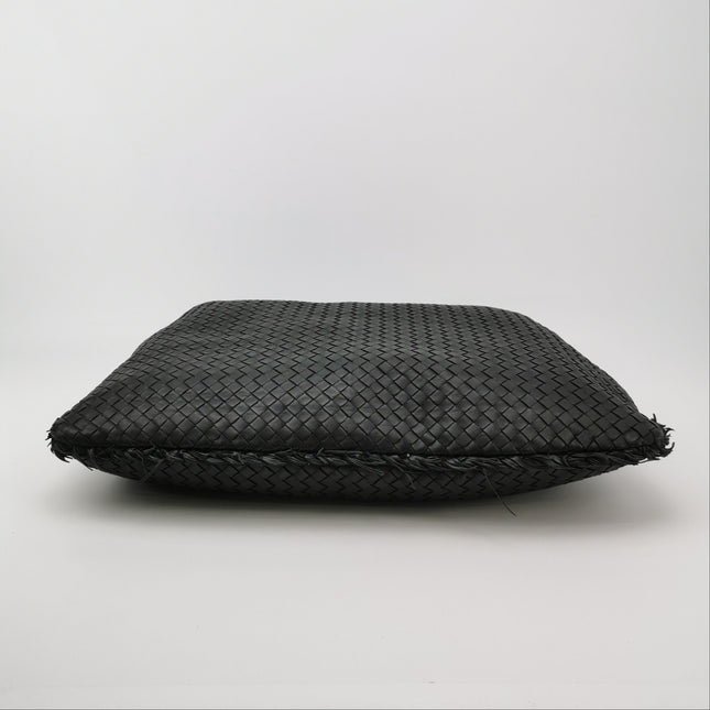 Bottega Veneta Veneta Hobo Maxi Black Tiny Fringes Leather 51cm