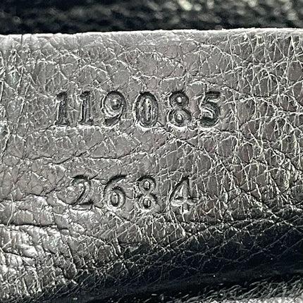 Gucci Horsebit 1955 Chain Large Black Leather and Patent Leather Shoulder Bag