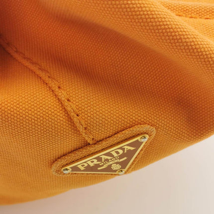 Sold Prada Canape Canvas Tote Orange Handbag