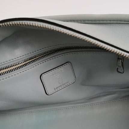 Loewe Amazona 29 Blue Leather Elephant Lock Silver-tone Hardware