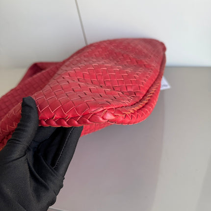 Bottega Veneta Veneta Hobo Maxi Dark Red Leather 51cm