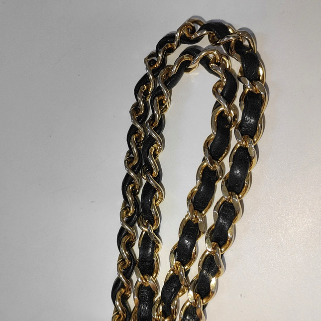 Chanel Classic Flap Vintage Large Black Lambskin Leather with 24k Gold Hardware, 1989-1991