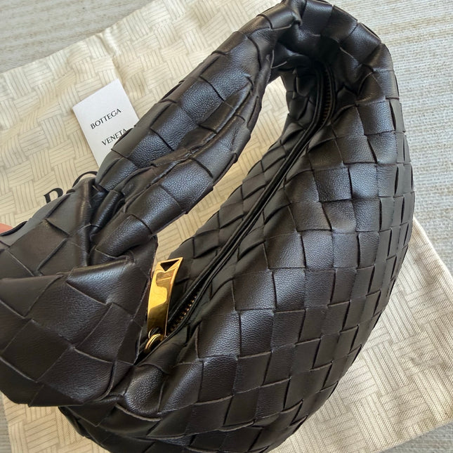 Bottega Veneta Jodie Mini Dark Chocolate Brown Leather